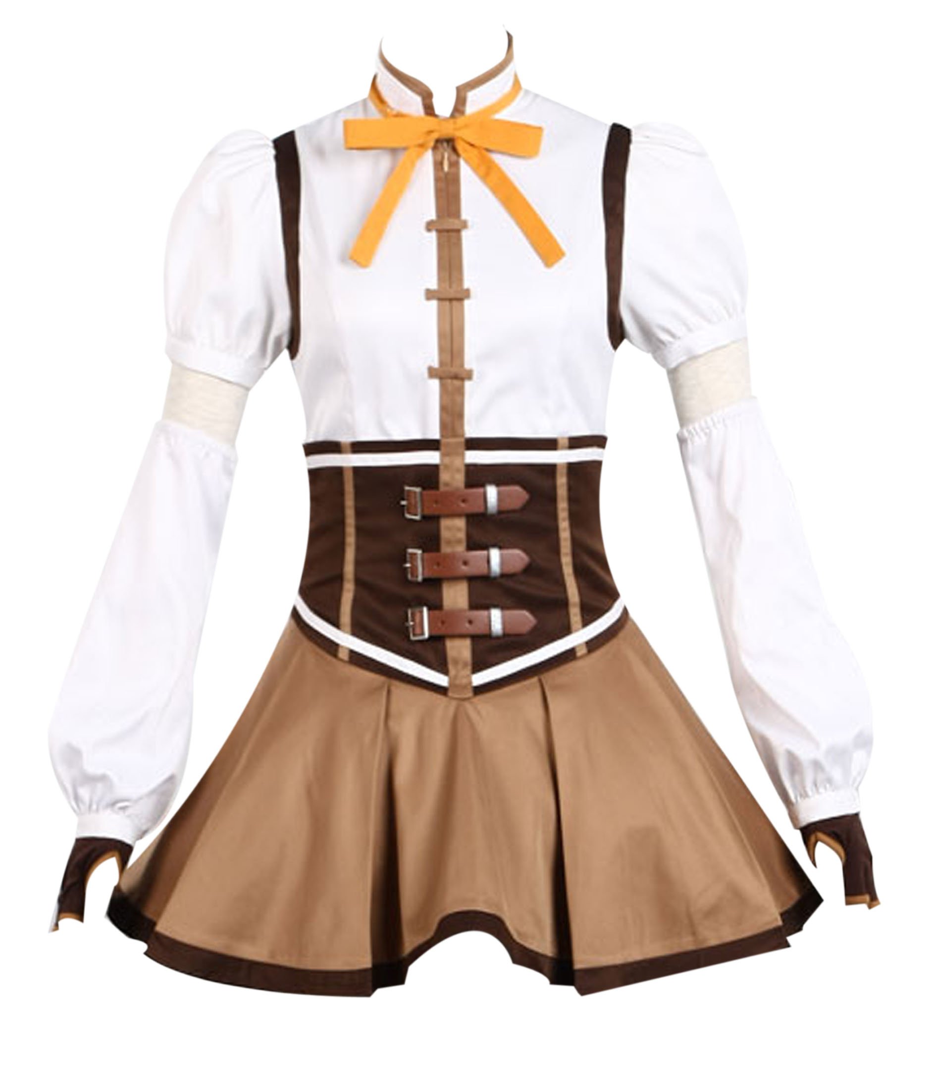 ZYHCOS Girls Brown Steampunk Cosplay Costume Skirt Dress - Perfect for Halloween, Cosplay Events, and Themed Parties