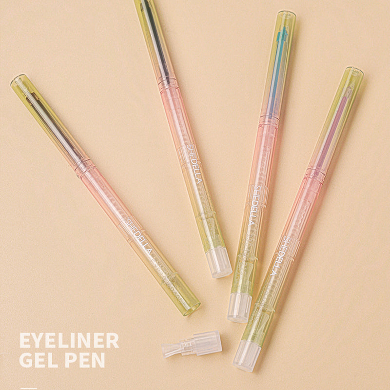 Shedella Dreamy Eyeliner Gel Pen - Waterproof Smudge-Proof Long Lasting Liquid Eyeliner for Precise Winged Liner & Cat Eye Makeup - Perfect for Daily Wear, Party & Special Occasions