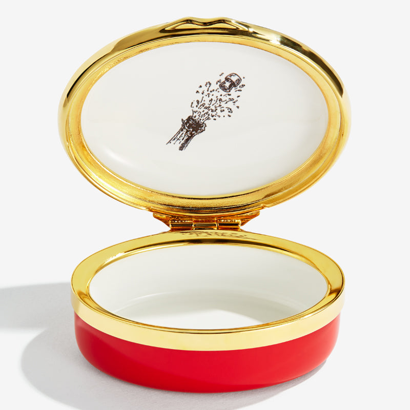 Eco-Friendly Champagne Enamel Box - Save Water & Celebrate Sustainably | Perfect for Weddings, Parties & Gift Giving