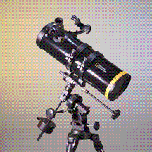 National Geographic NG114mm Newtonian Telescope with Equatorial Mount - Perfect for Stargazing, Astronomy Beginners & Night Sky Observation
