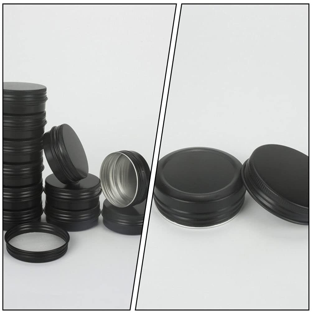 20pcs Cosmetic Aluminum Boxes - Round Makeup Containers for Creams, Samples & Travel Storage - Reusable Tin Jars for DIY Beauty, Skincare & Organizing Small Items