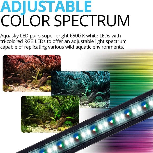 Fluval Aquasky Bluetooth LED Aquarium Light - Smart Control for Freshwater & Saltwater Fish Tanks - Perfect for Home, Office & Aquascaping