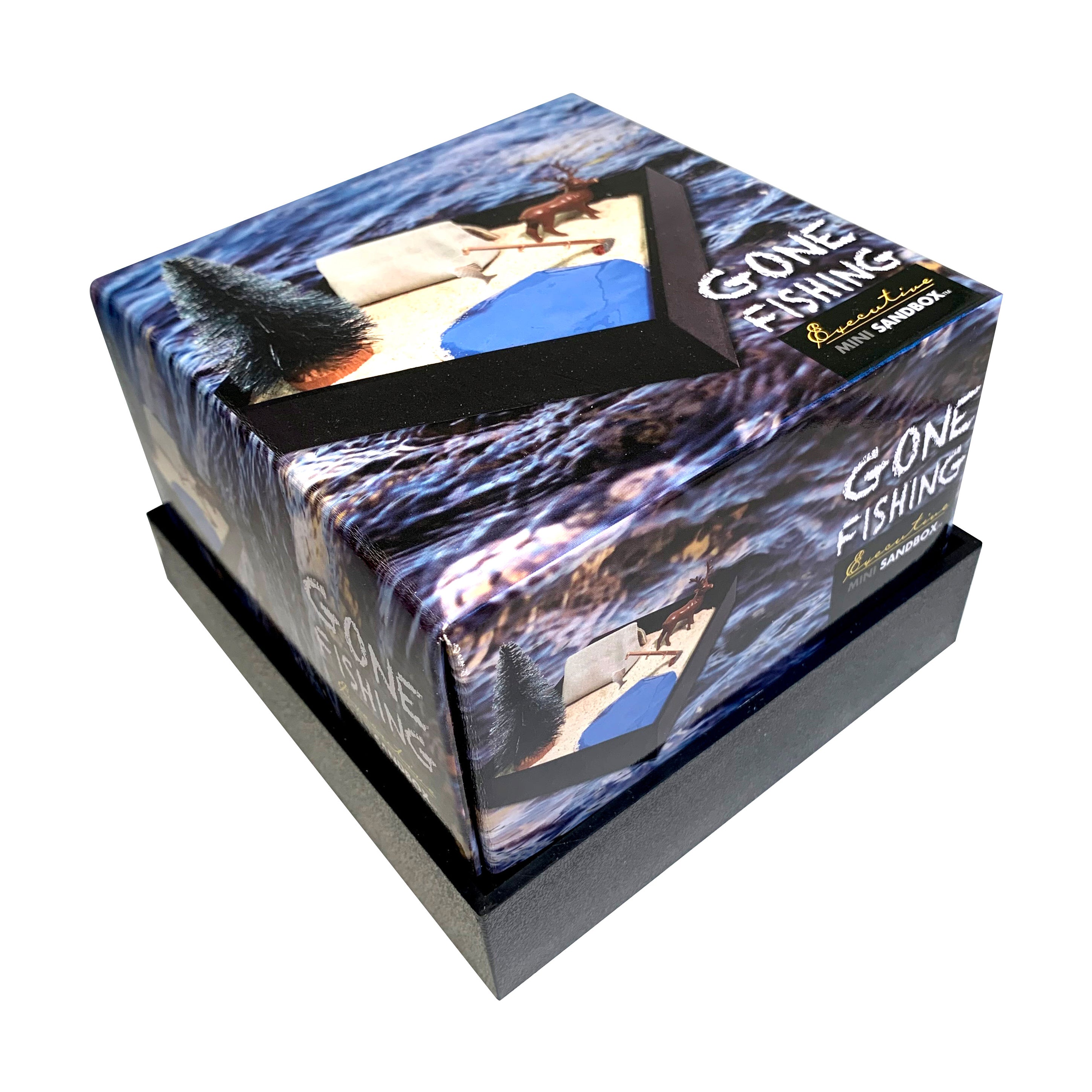 Be Good Company Executive Mini Sandbox - Portable Desktop Zen Garden for Office Stress Relief | Perfect for Meditation, Gift Giving & Workspace Decor