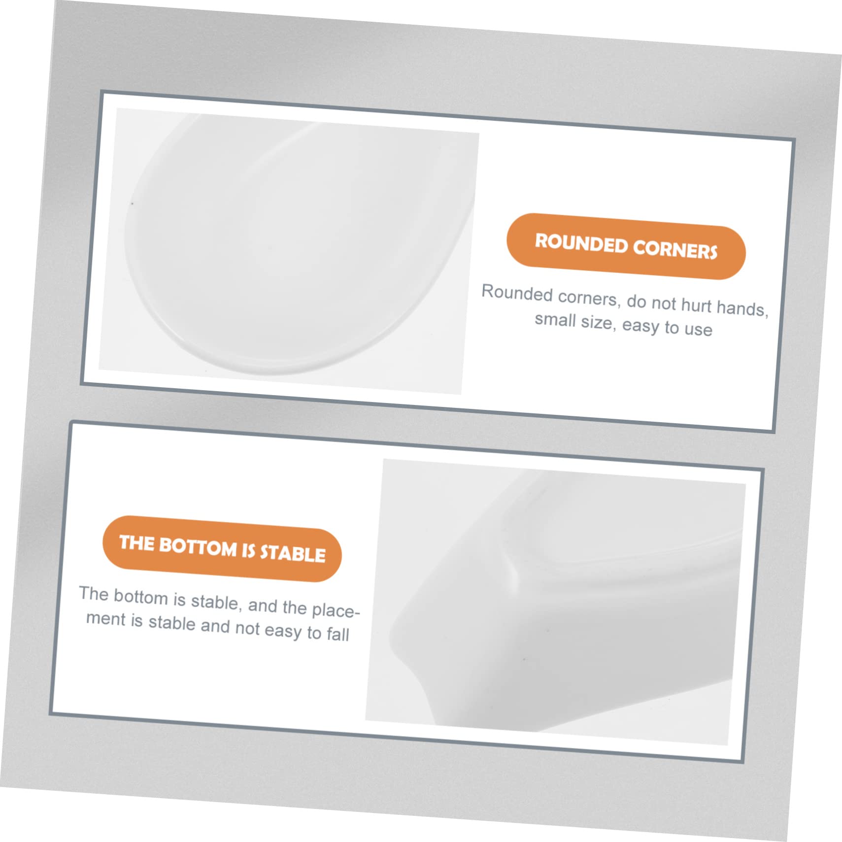 STOBAZA 4-Piece White Ceramic Spoon Holder Stand - Kitchen Utensil Organizer for Cooking Spoons, Ladles & Cutlery - Perfect for Dining Table, Countertop & Kitchen Storage