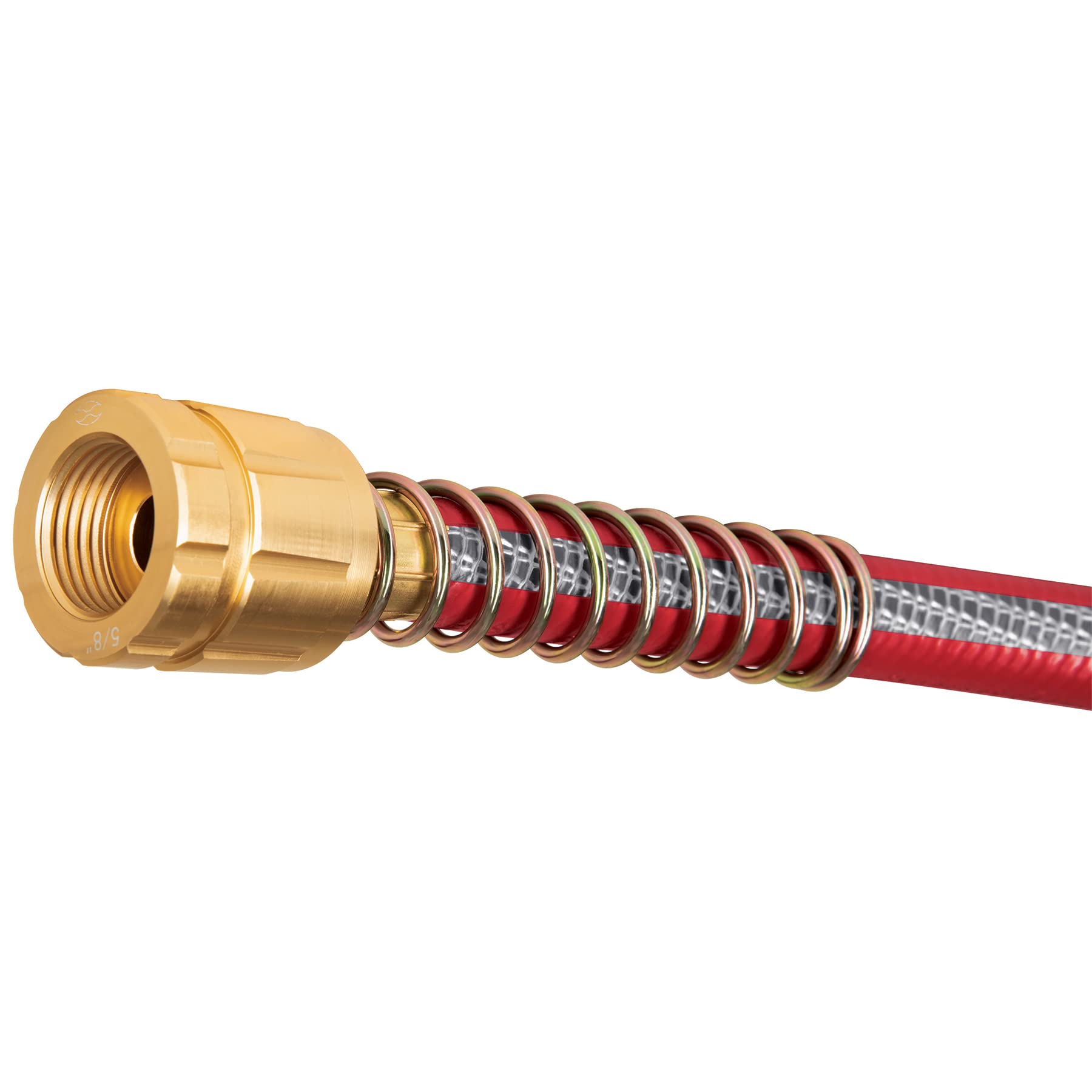 3/4 Inch Super Reinforced 4-Layer Garden Hose with Metal Connectors - 30m Heavy Duty Water Hose for Lawn, Yard, Car Washing & Outdoor Watering