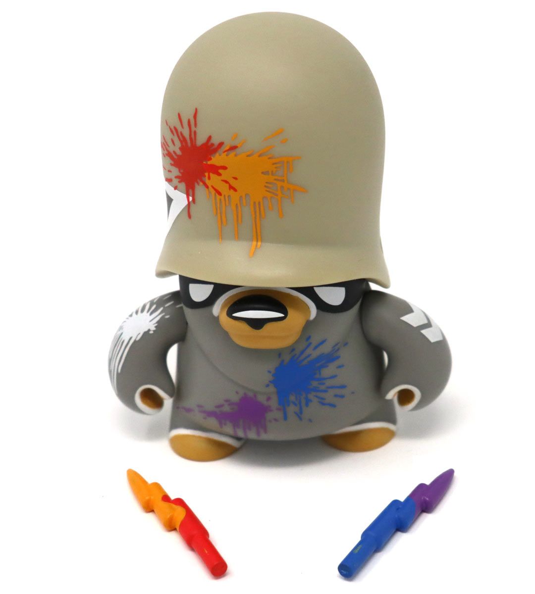 4 Teddy Troops 2.0 Series 02 Basic Farbattacke Trooper - Cute Collectible Plush Bears for Display, Gifts & Home Decor