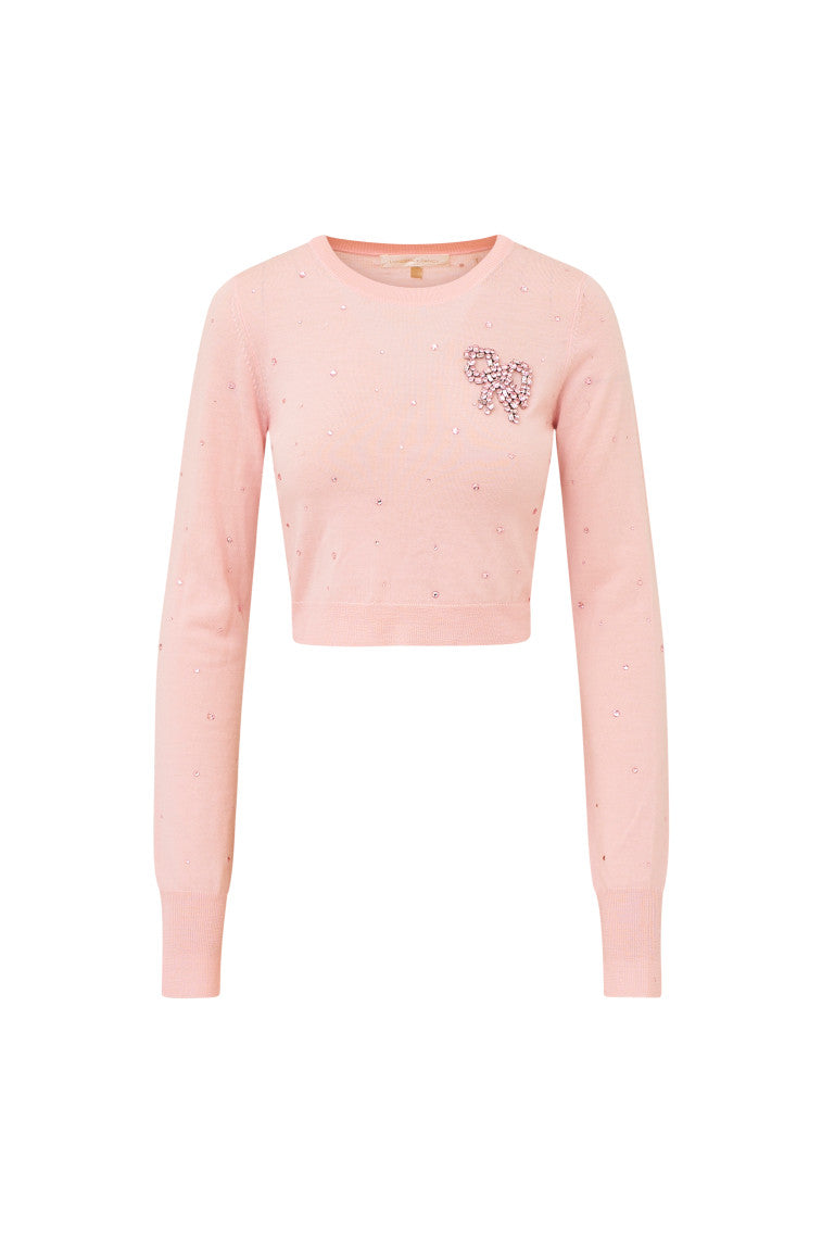 Pammie Embellished Wool Pullover Sweater for Women - Cozy Winter Knit Top with Elegant Details | Perfect for Holiday Parties & Casual Outings