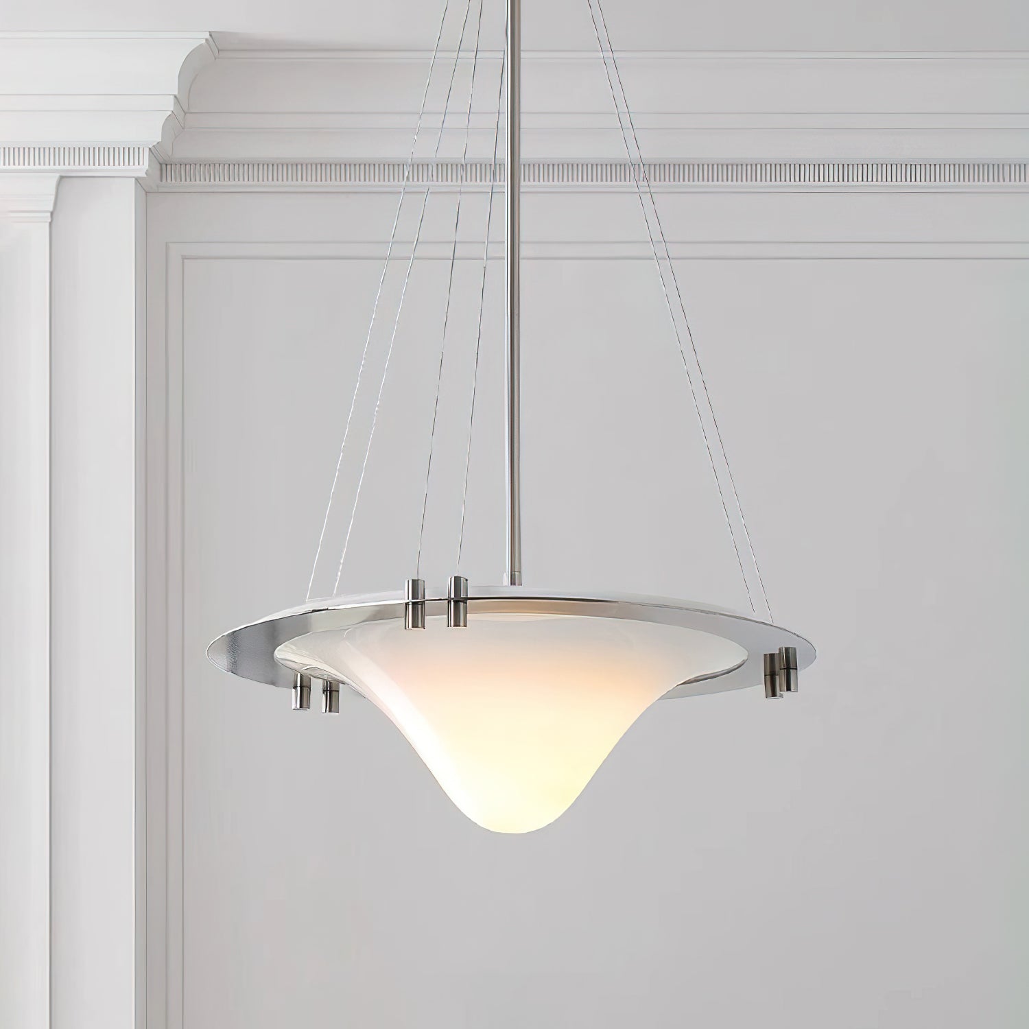 Modern Bento Pendant Light - Handcrafted Japanese Style Hanging Lamp for Dining Room, Kitchen Island, or Bedroom Lighting - Energy Efficient LED Ceiling Light Fixture with Warm White Glow