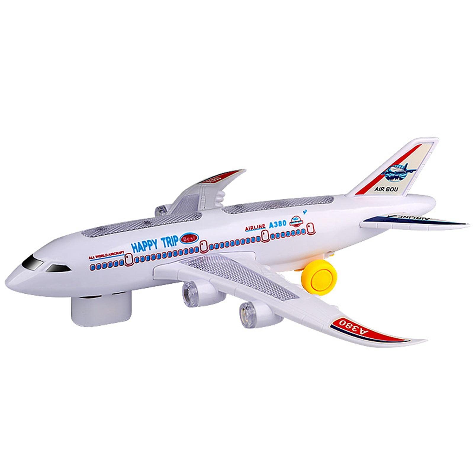 **Airplane Toys for Toddlers - Light Up & Sound Plane with Bump & Go Action, DIY Self-Assembly Toy for Boys & Girls Ages 3+ - Perfect for Pretend Play, Birthday Gifts & Early Learning Fun**