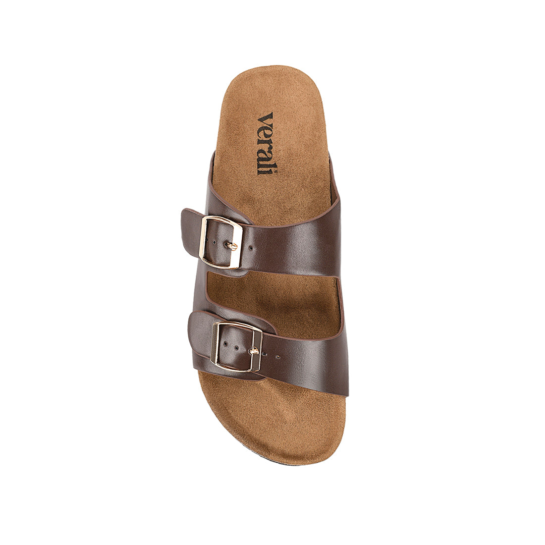 Xylo Footbed Slides for Men & Women - Comfortable Arch Support Sandals in Chocolate Brown - Perfect for Beach, Pool, and Summer Outdoor Activities