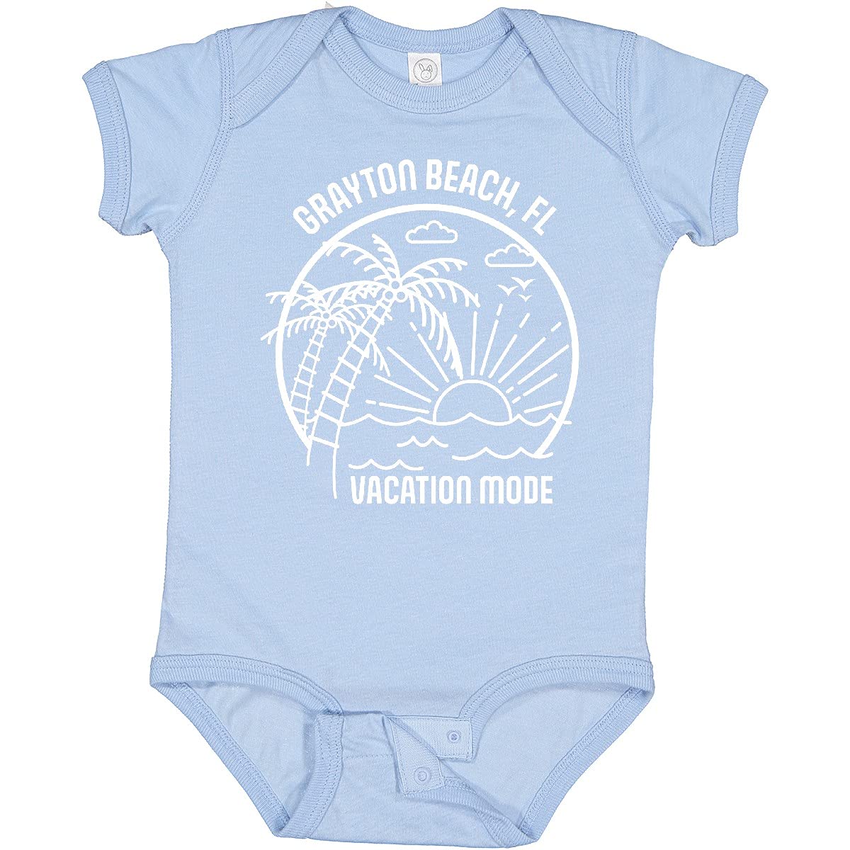 Inktastic Summer Vacation Mode Grayton Beach Florida Baby Bodysuit - Cute & Comfortable Infant Onesie for Beach Trips & Family Vacations