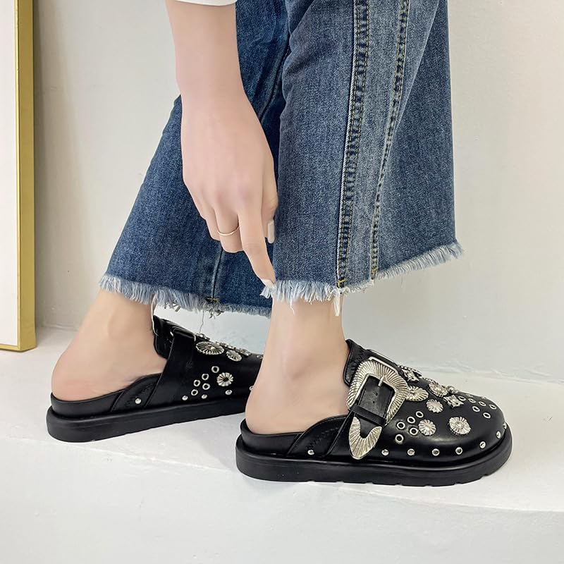 GGOOB Y2K Punk Platform Clogs for Women - Emo Shoes & Slippers with Thick Sole - Perfect for Gothic Fashion, Concerts, and Retro Outfits