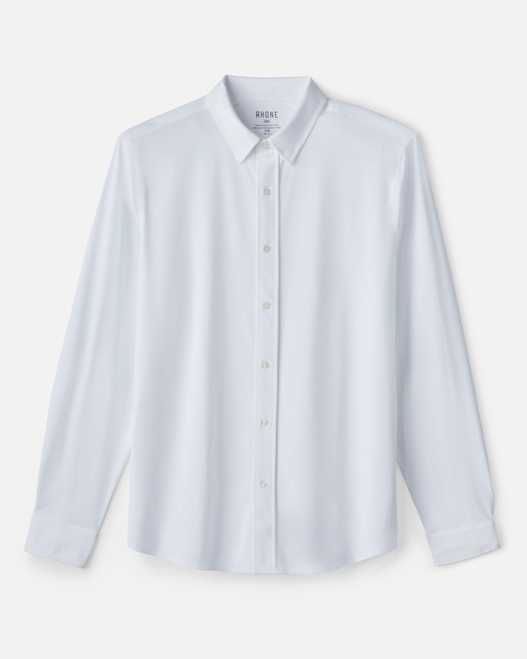 Rhone Men's Commuter Shirt - Performance Dress Shirts for Business & Travel | Machine Washable, Wrinkle Resistant, Classic Fit | Perfect for Office, Commuting & Business Trips