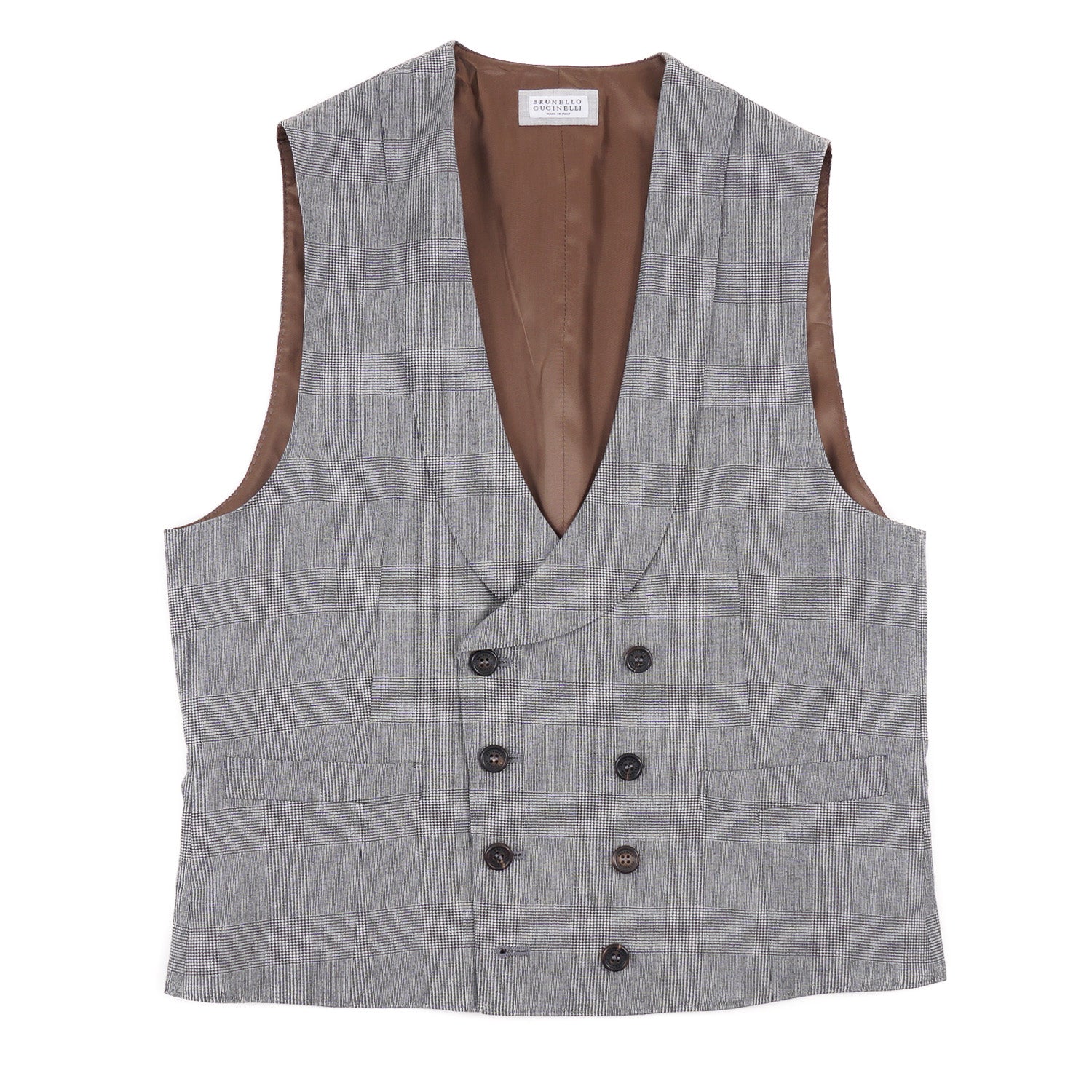 Brunello Cucinelli 3-Piece Flannel Wool Tuxedo Suit for Men | Premium Formal Wear for Weddings, Galas & Black Tie Events