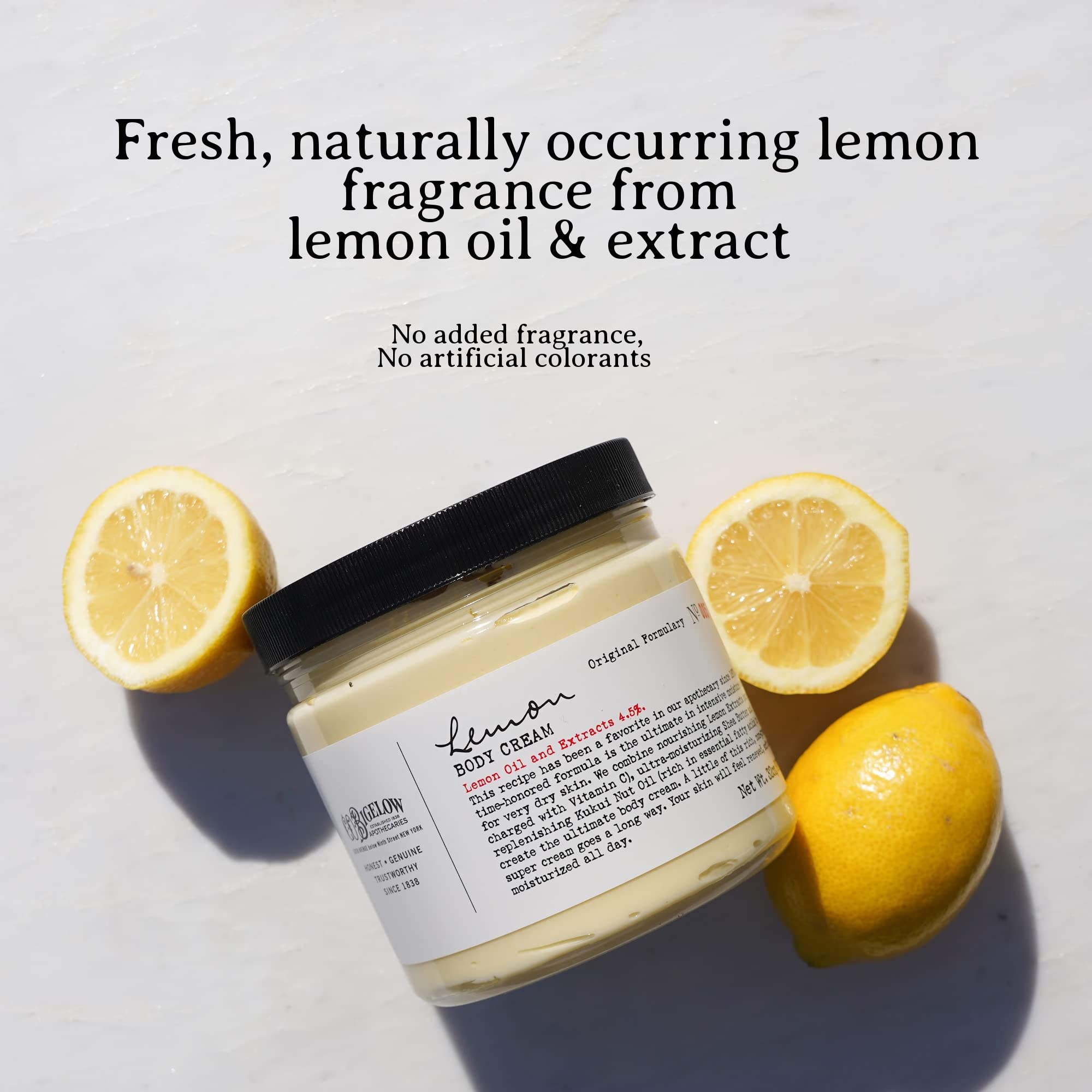 C.O. Bigelow Lemon Hand & Body Care Gift Set - 3-Piece Trio with 10oz Soap, 8oz Body Cream & 3oz Hand Treatment | Moisturizing Skin Care for Dry Hands & Body | Perfect Spa Gift Set for Women & Men