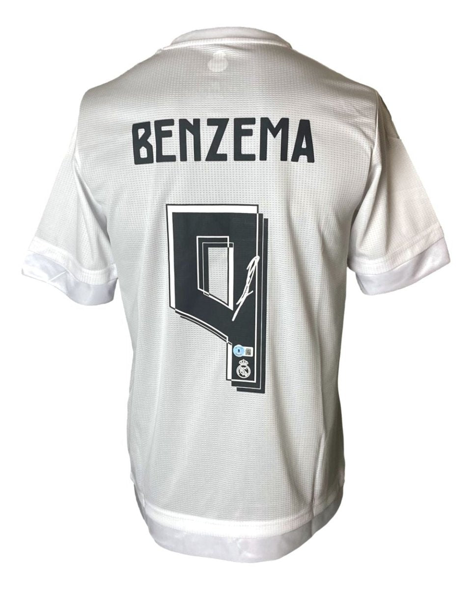 Karim Benzema Autographed Real Madrid 2015/16 Adidas Authentic Soccer Jersey - Limited Edition Collectible for Fans & Memorabilia Enthusiasts - Perfect for Display, Gifts & Sports Collections