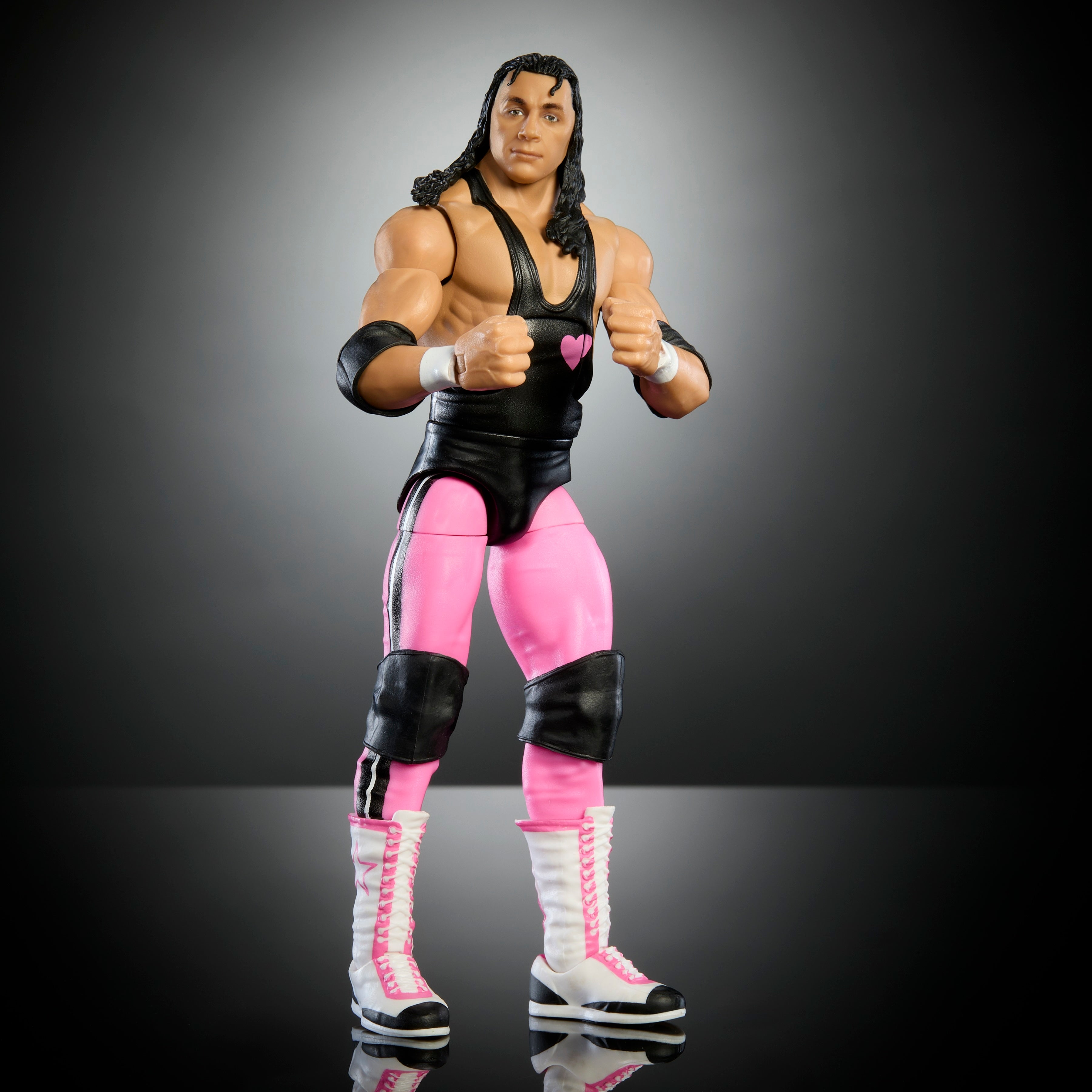 WWE WrestleMania Elite Collection Bret Hart Action Figure (Build-A-Figure) - Perfect for Wrestling Fans & Collectors, Great for Display, Play & Gift Giving
