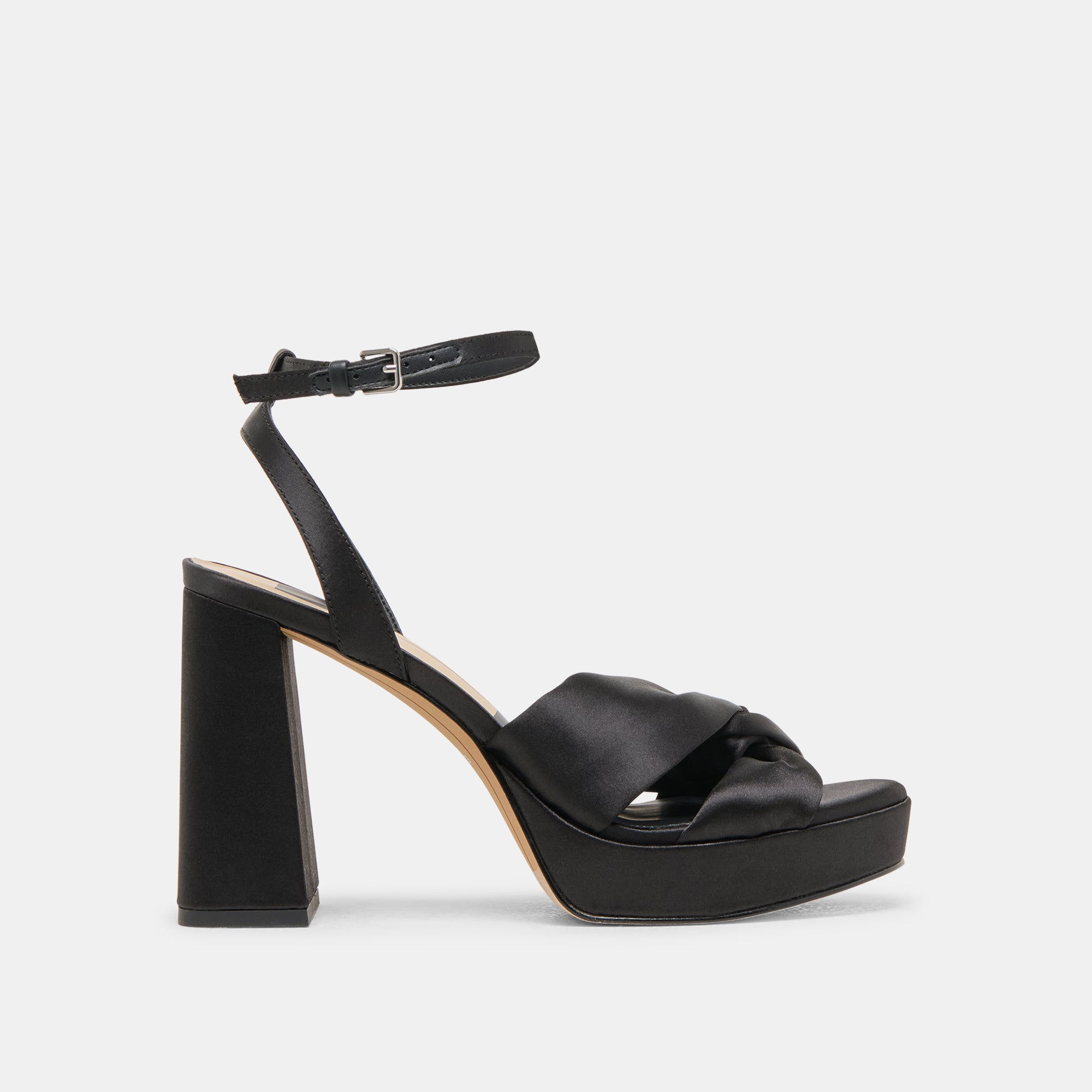 PARLO Heels - Onyx Satin High Heels for Women | Elegant Evening & Party Shoes | Perfect for Weddings, Prom, and Special Occasions