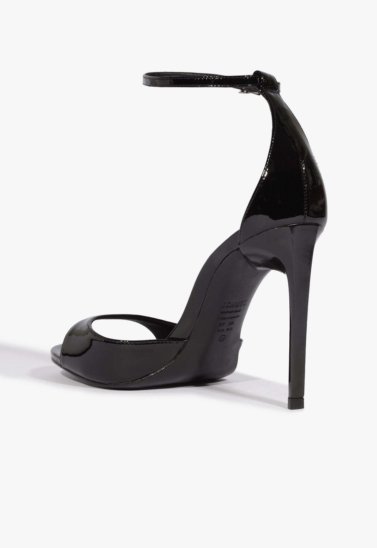 Scarlett Women's Patent Leather Sandals - Comfortable Strappy Heeled Sandals for Summer, Weddings & Beach Vacations