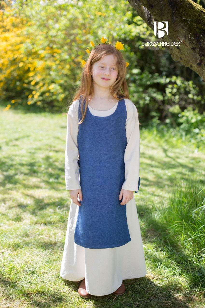 Ylva Ocean Blue Children's Over Dress - Stylish & Comfortable Kids' Dress for Parties, School & Everyday Wear