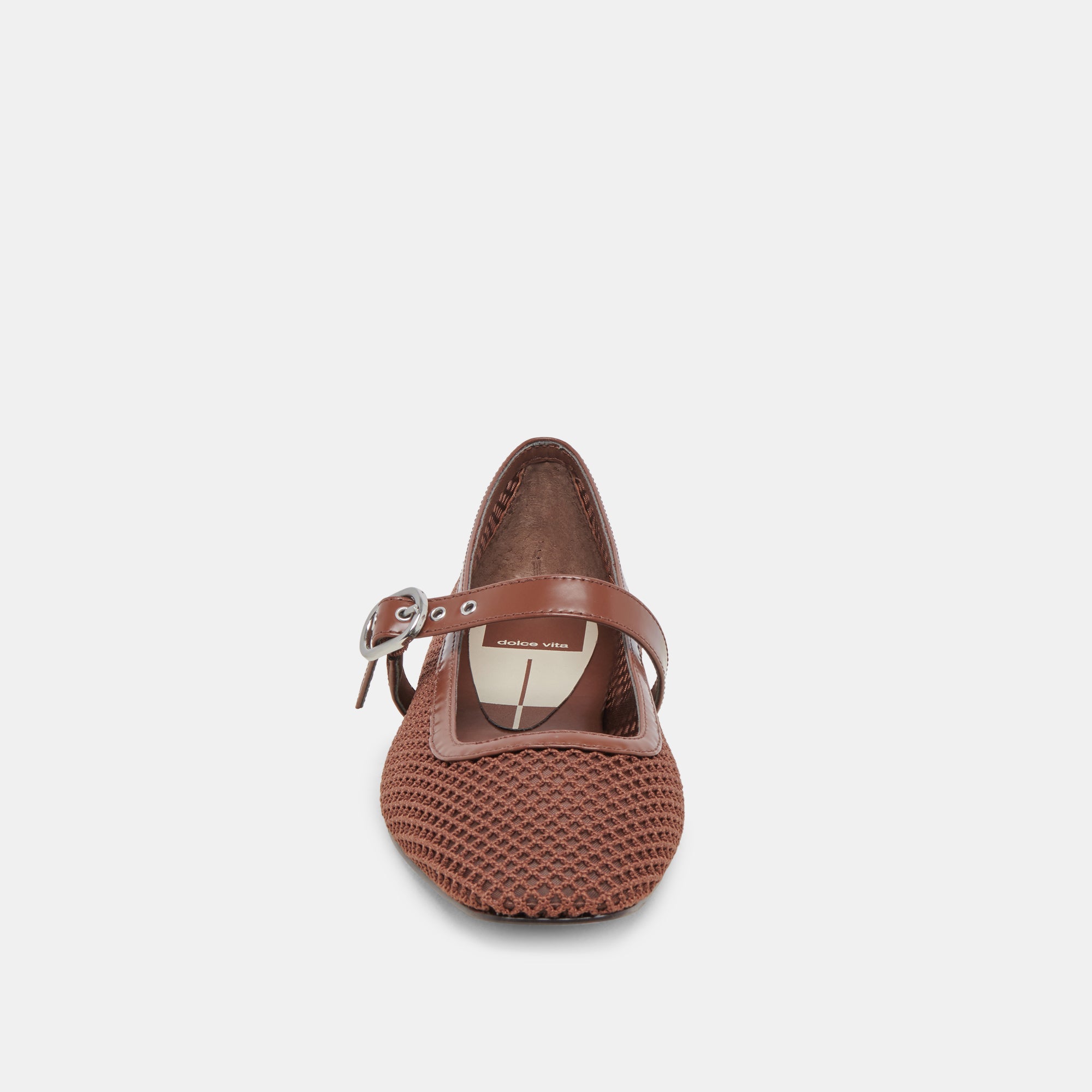RODNI Women's Comfortable Mesh Ballet Flats - Breathable Woven Toffee Color Slip-On Shoes for Casual Wear, Work & Travel