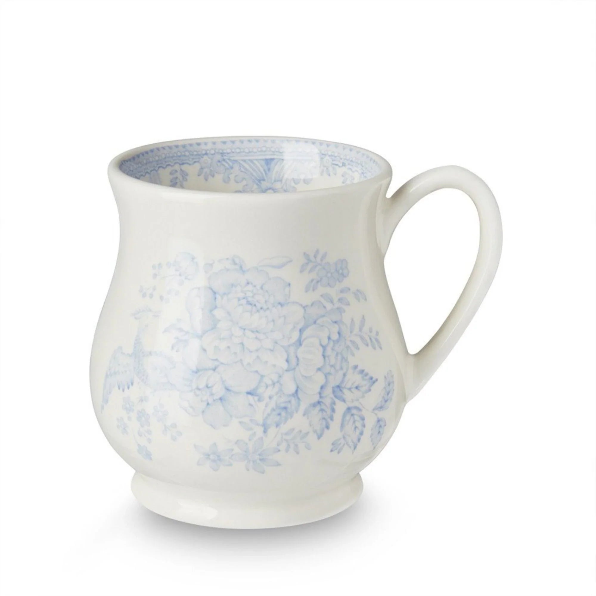 Blue Asiatic Pheasants Sandringham Ceramic Coffee Mug - Elegant British Design for Tea & Coffee Lovers - Perfect for Home, Office or Gift Giving