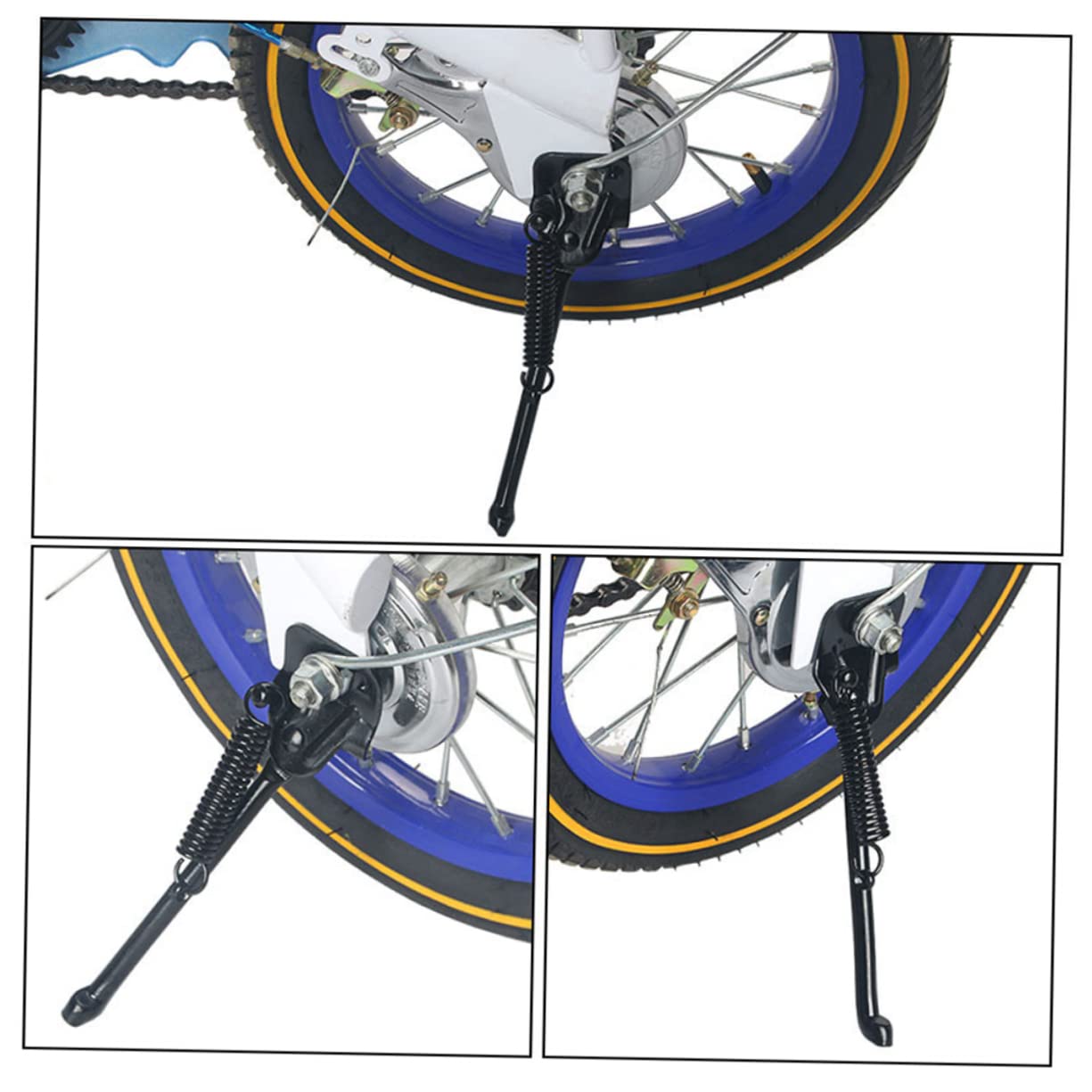 Gogogmee 2-Pack Single Side Bike Kickstand - Universal Folding Bicycle Stand for Mountain, Road & Kids Bikes - Perfect for Garage Storage, Outdoor Parking & Bike Maintenance