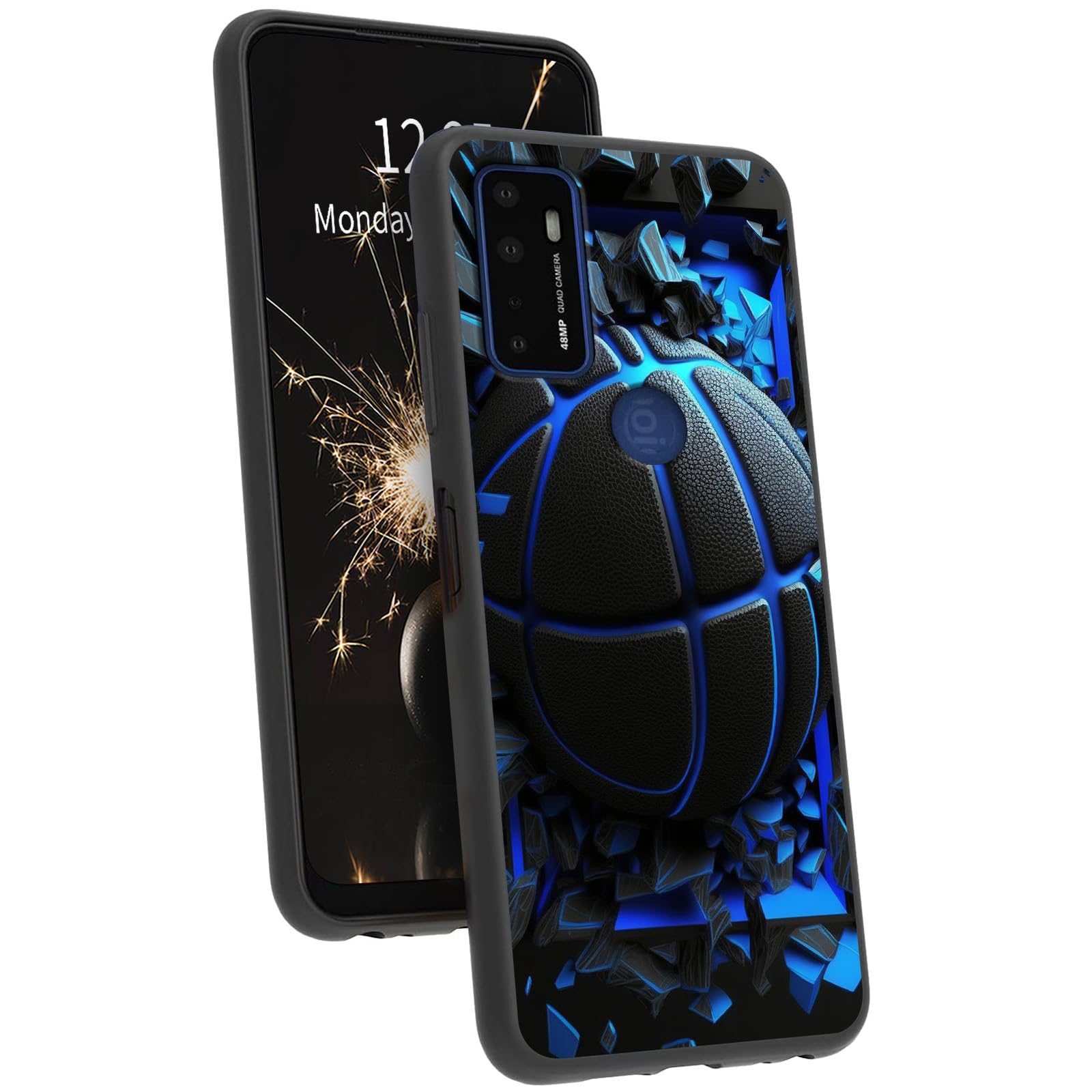Compatible with AT&T Radiant Max 5G / Cricket Dream 5G Case - Slim Soft TPU Shockproof Phone Cover for Women, Men & Girls - Perfect for Cricket Innovate 5G & Basketball Fans - Ideal for Daily Use, Sports & Outdoor Activities