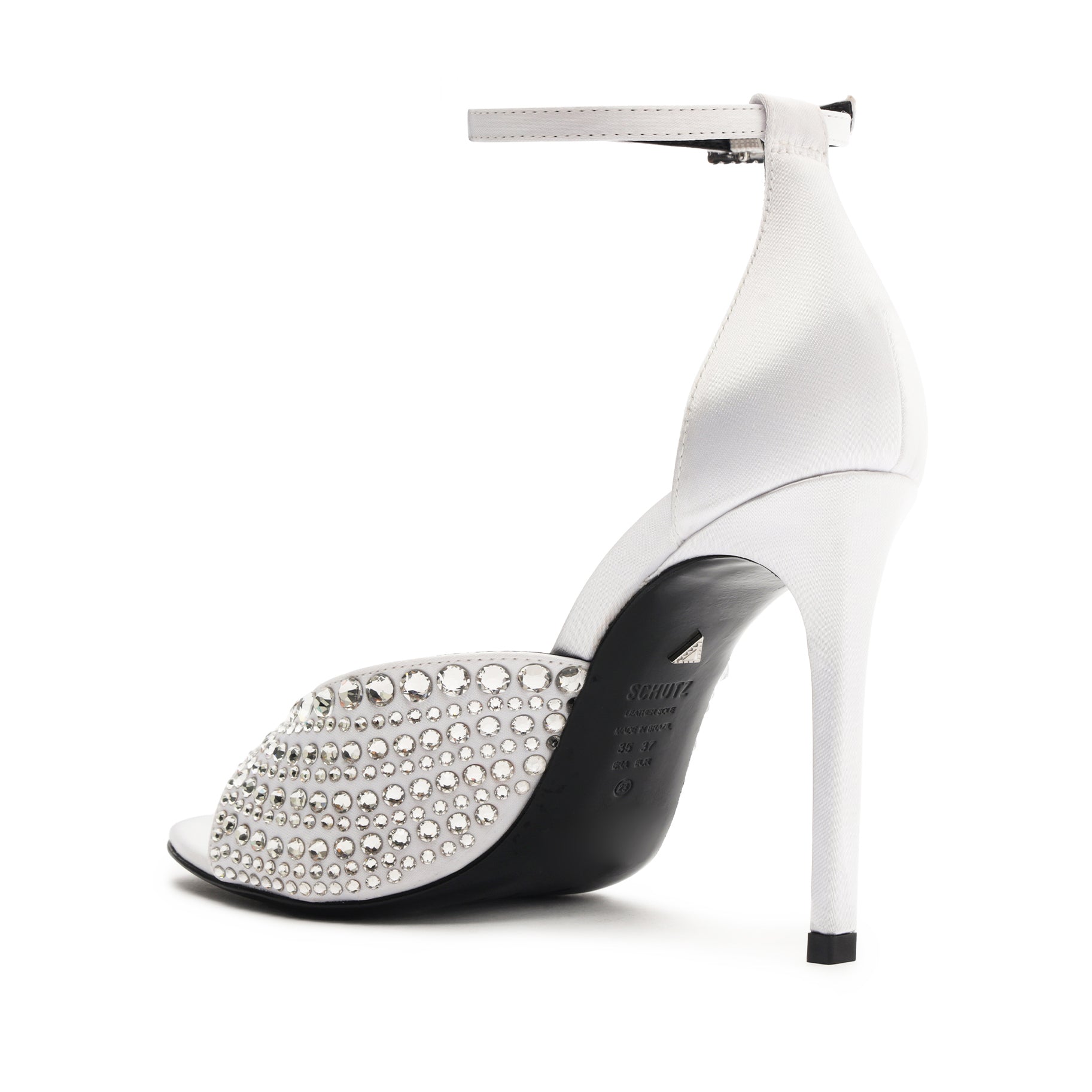 Louise Women's Satin Heeled Sandals - Elegant Dress Shoes for Weddings, Parties & Special Occasions