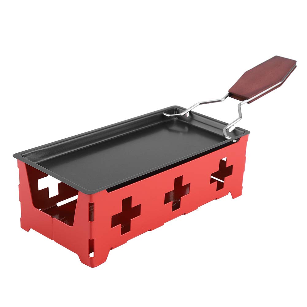 Premium Carbon Steel Raclette Cheese Melter - High Temperature Resistant, Durable & Non-Stick for Home Kitchen - Perfect for Parties, Fondue Nights & Family Gatherings