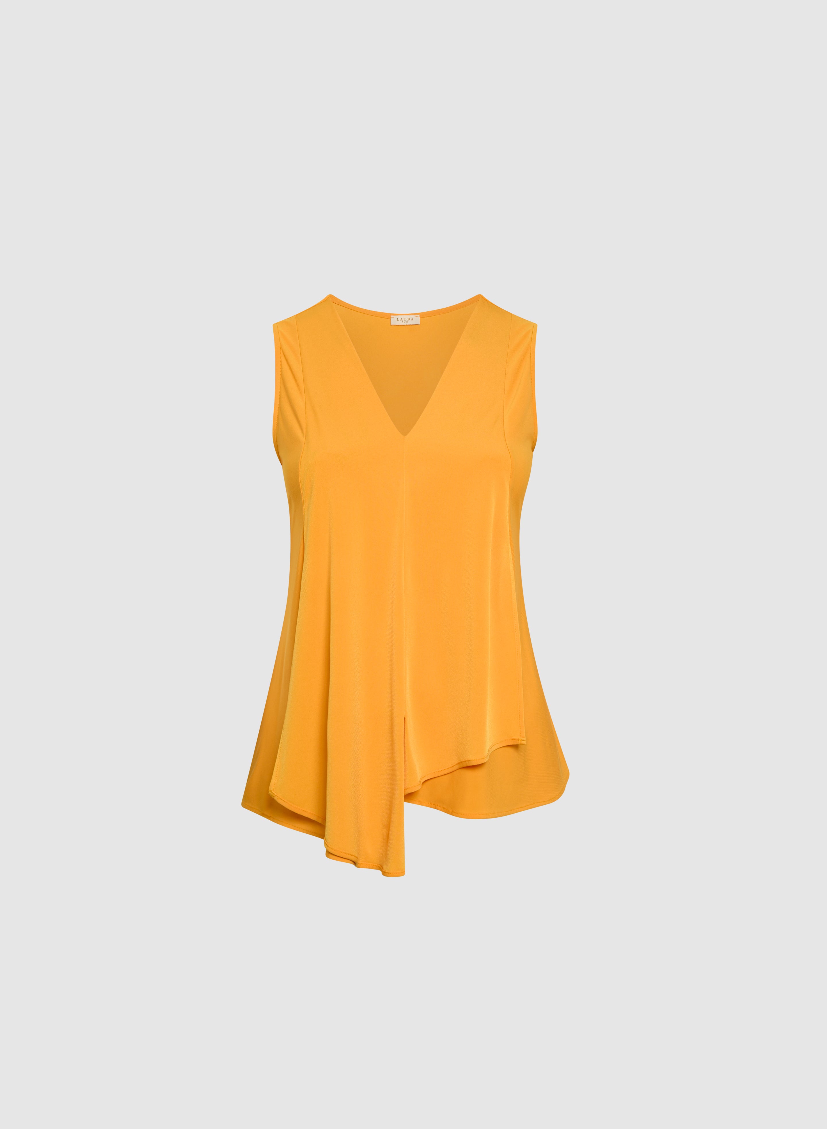 Asymmetrical Overlay Tank Top for Women - Trendy Summer Sleeveless Shirt - Perfect for Beach, Yoga & Casual Outfits
