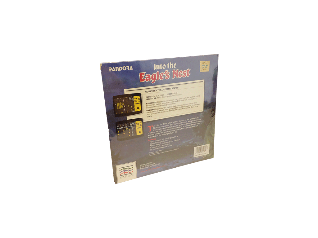 Into the Eagles Nest Video Game - New Sealed Amiga 512 Commodore Software | Retro Gaming Collectible | Perfect for Vintage Computer Enthusiasts & Gaming Nostalgia