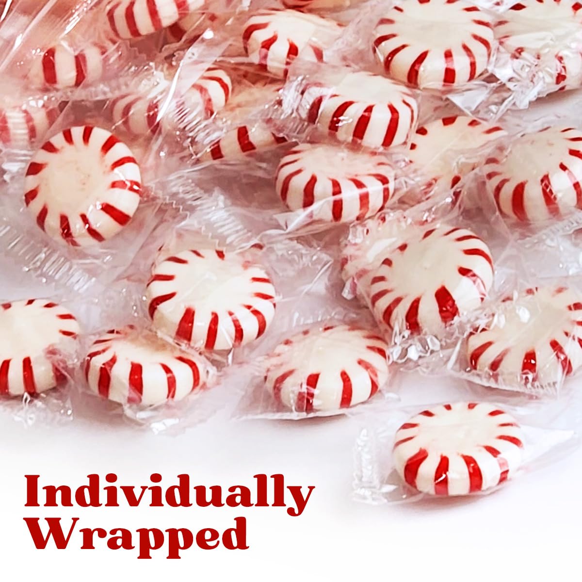 Starlight Peppermints - Individually Wrapped Hard Candy (1lb) | Bulk Mints for Office, Parties & Holiday Treats | Refreshing Breath & Sweet Gift Idea