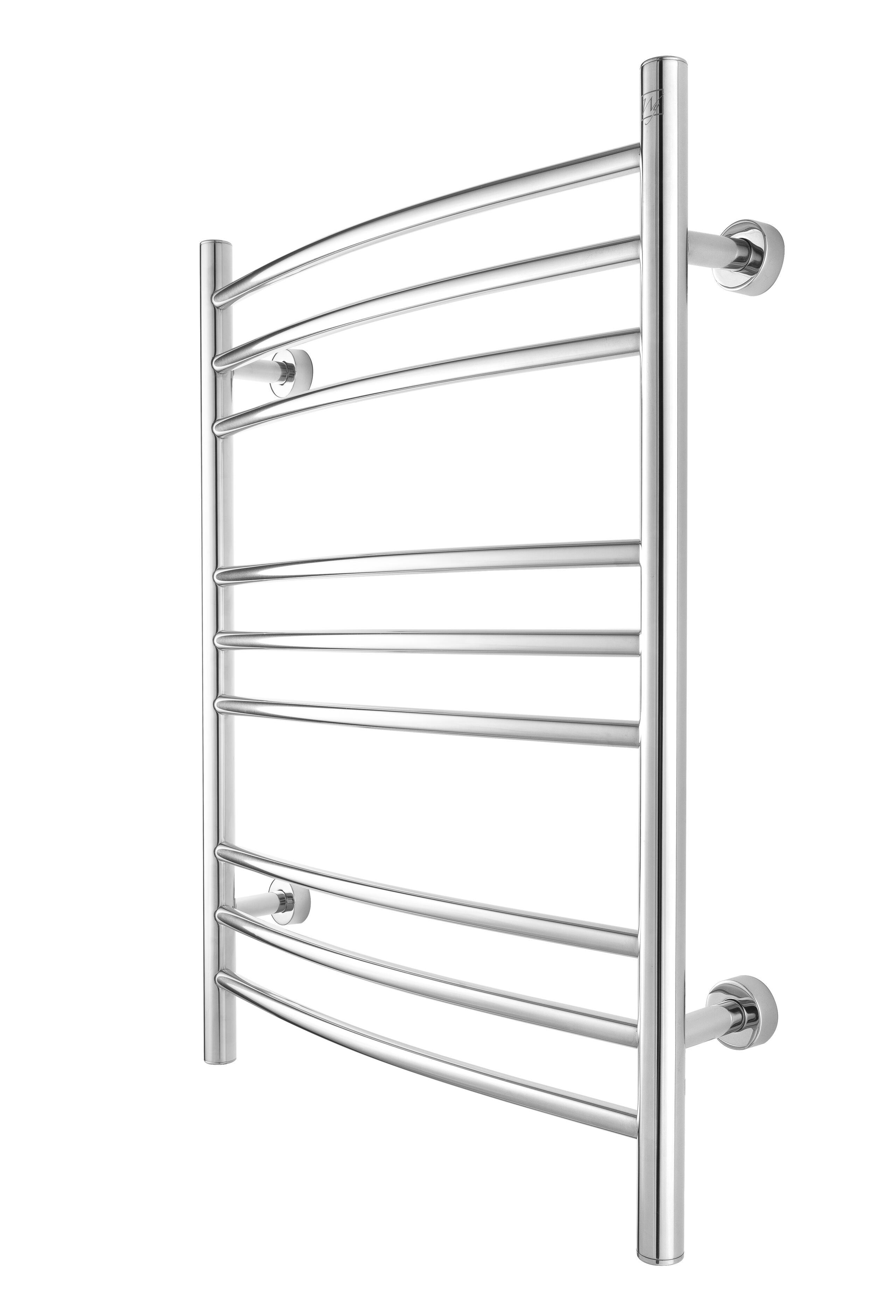 WarmlyYours Riviera Dual Connect Hardwired & Plug-In Heated Towel Warmer 24
