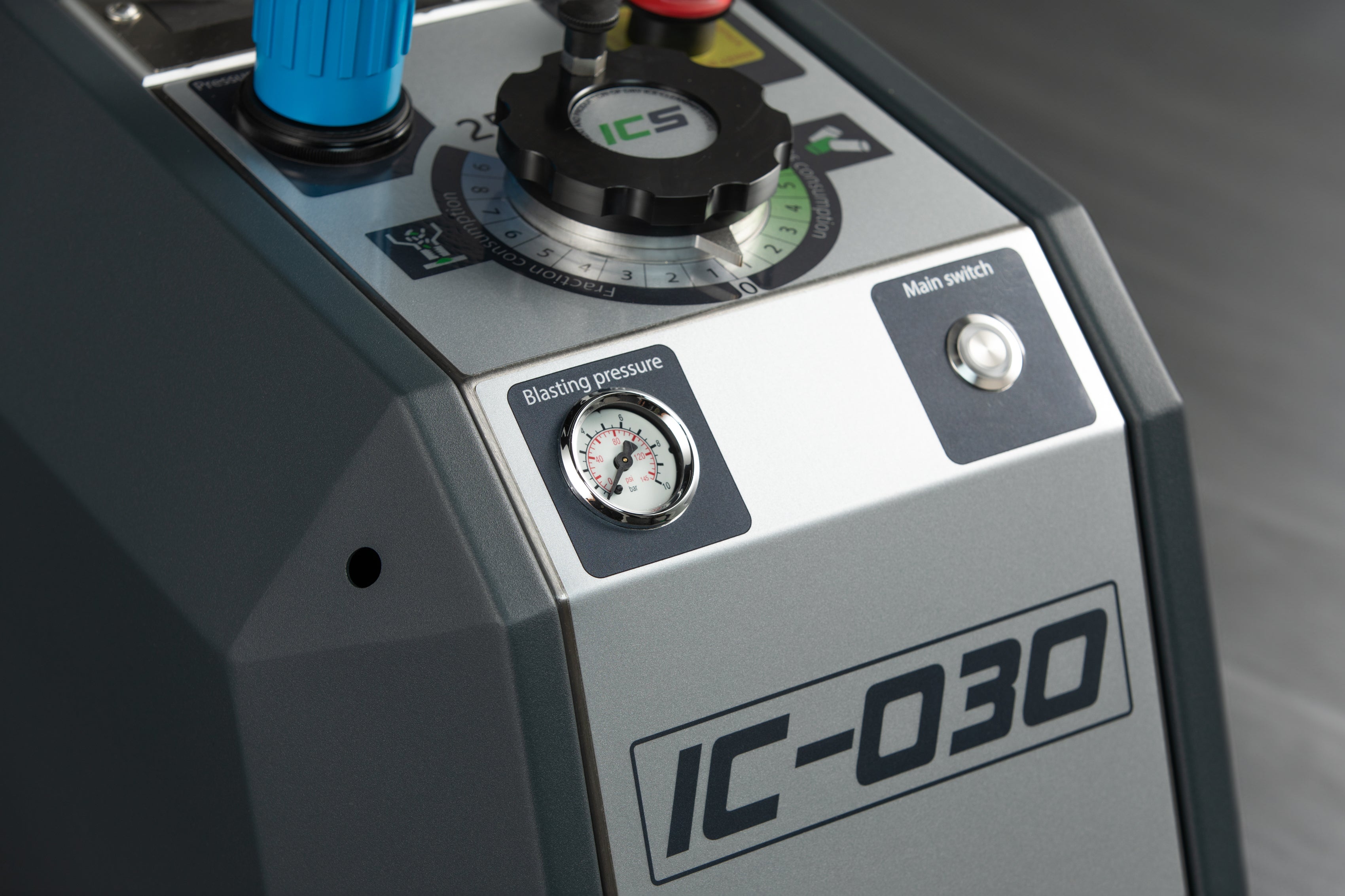 ICS IC 030 Evo II Dry Ice Blasting Machine - Professional Industrial Cleaning Equipment for Automotive, Food Processing & Mold Removal
