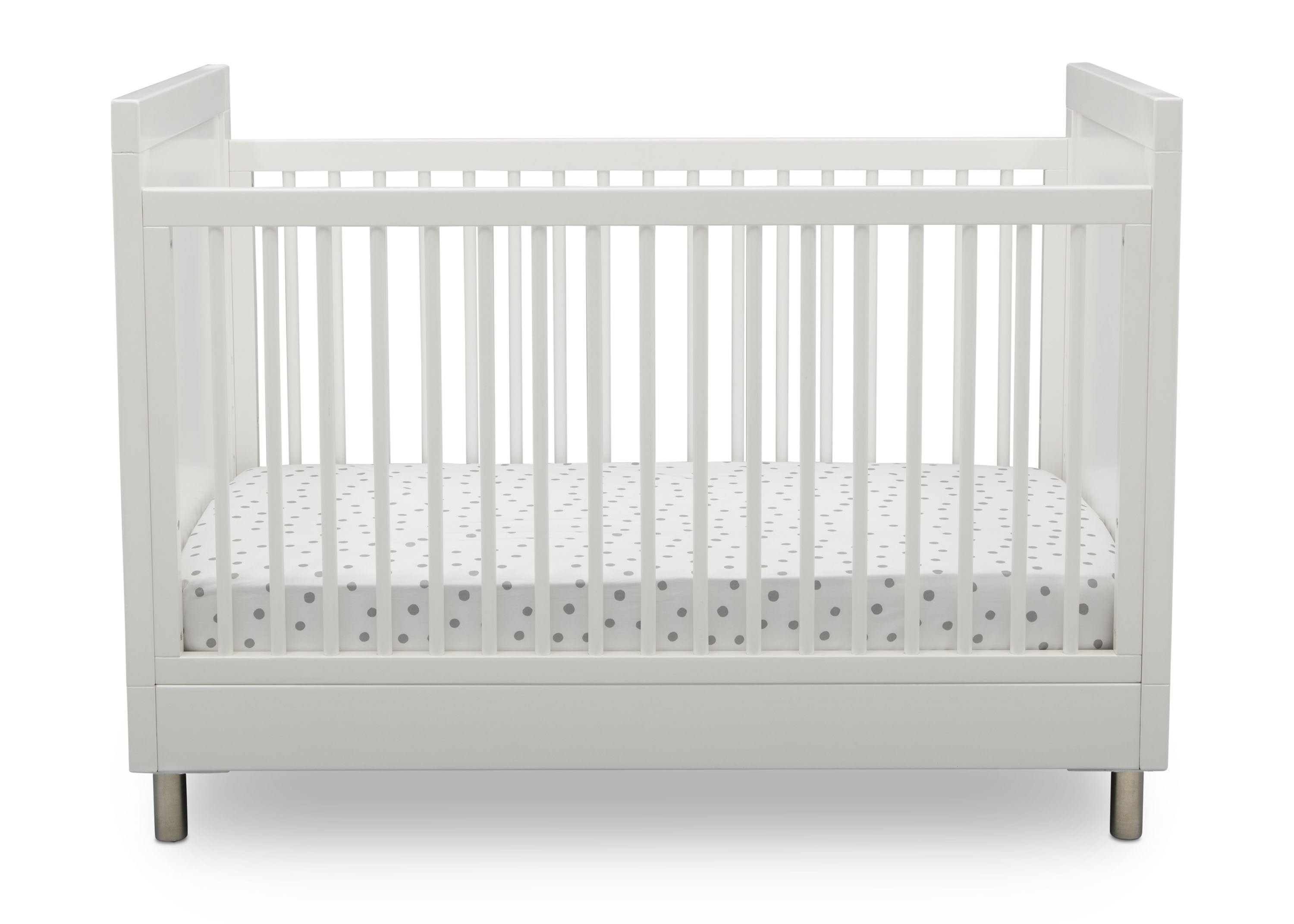 Avery 3-in-1 Convertible Baby Crib - White Nursery Furniture for Newborn to Toddler | Perfect for Modern Nursery, Bedroom & Daycare Use