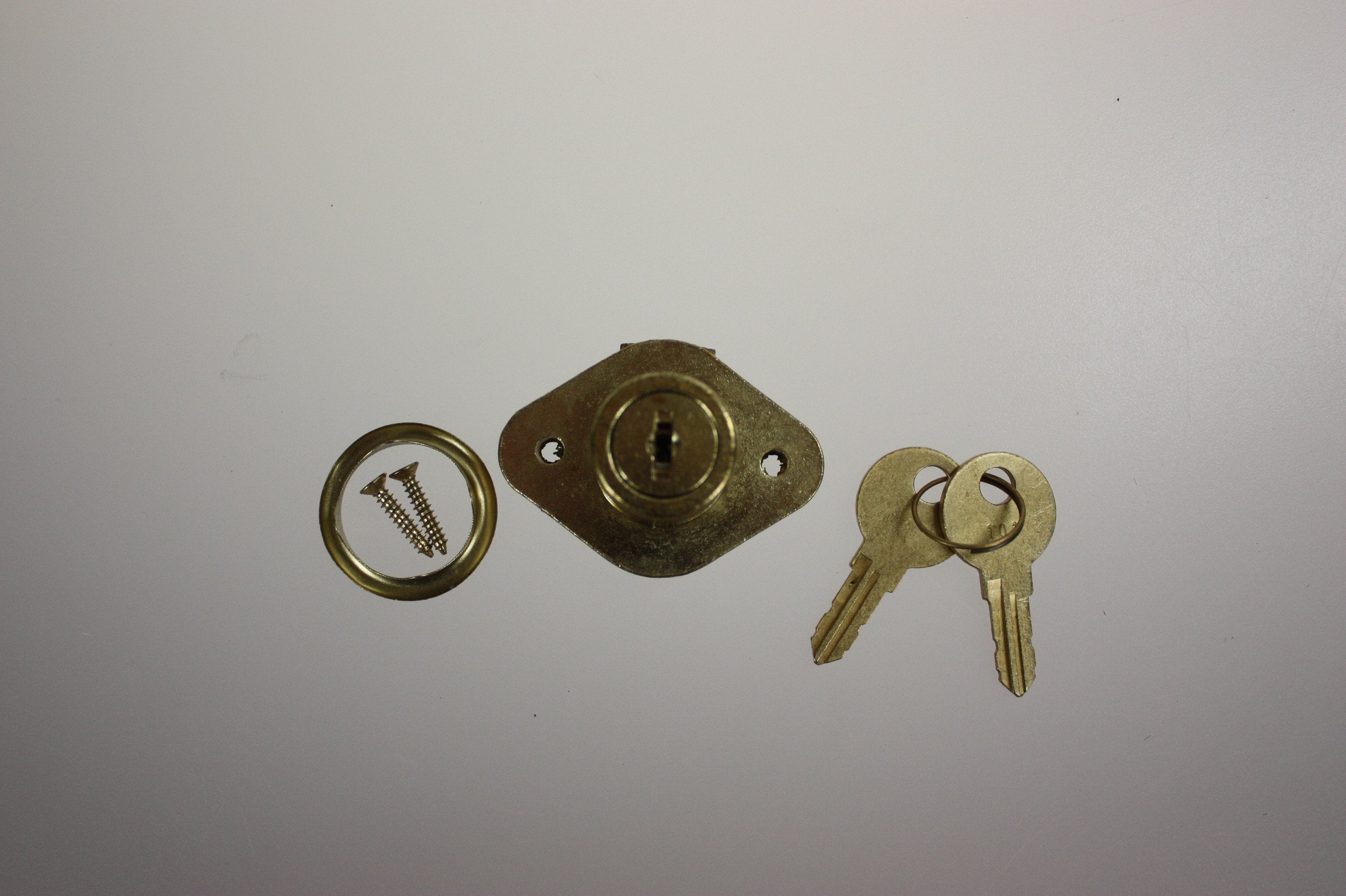 Secure Desk Lock Set with Key - Heavy Duty Drawer & File Cabinet Lock for Office, Home, and School Use