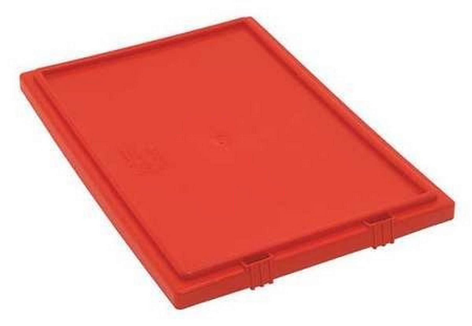 Quantum Storage Systems Red Tote Box Lid - Durable Storage Container for Organizing Tools, Parts & Supplies | Ideal for Garage, Workshop & Warehouse Use