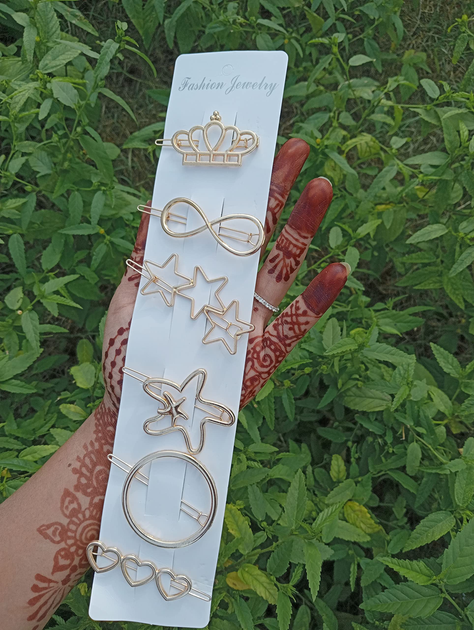 Unicorn Hair Clips for Girls & Women - 12+1 Pack Gold Metal Barrettes, Hairpins & Hair Accessories for Kids & Adults - Perfect for School, Parties & Everyday Styling