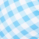 Vintage Blue Gingham Buckle Swim Top - Retro Style Adjustable Swimwear for Women - Perfect for Beach, Pool, and Summer Vacations
