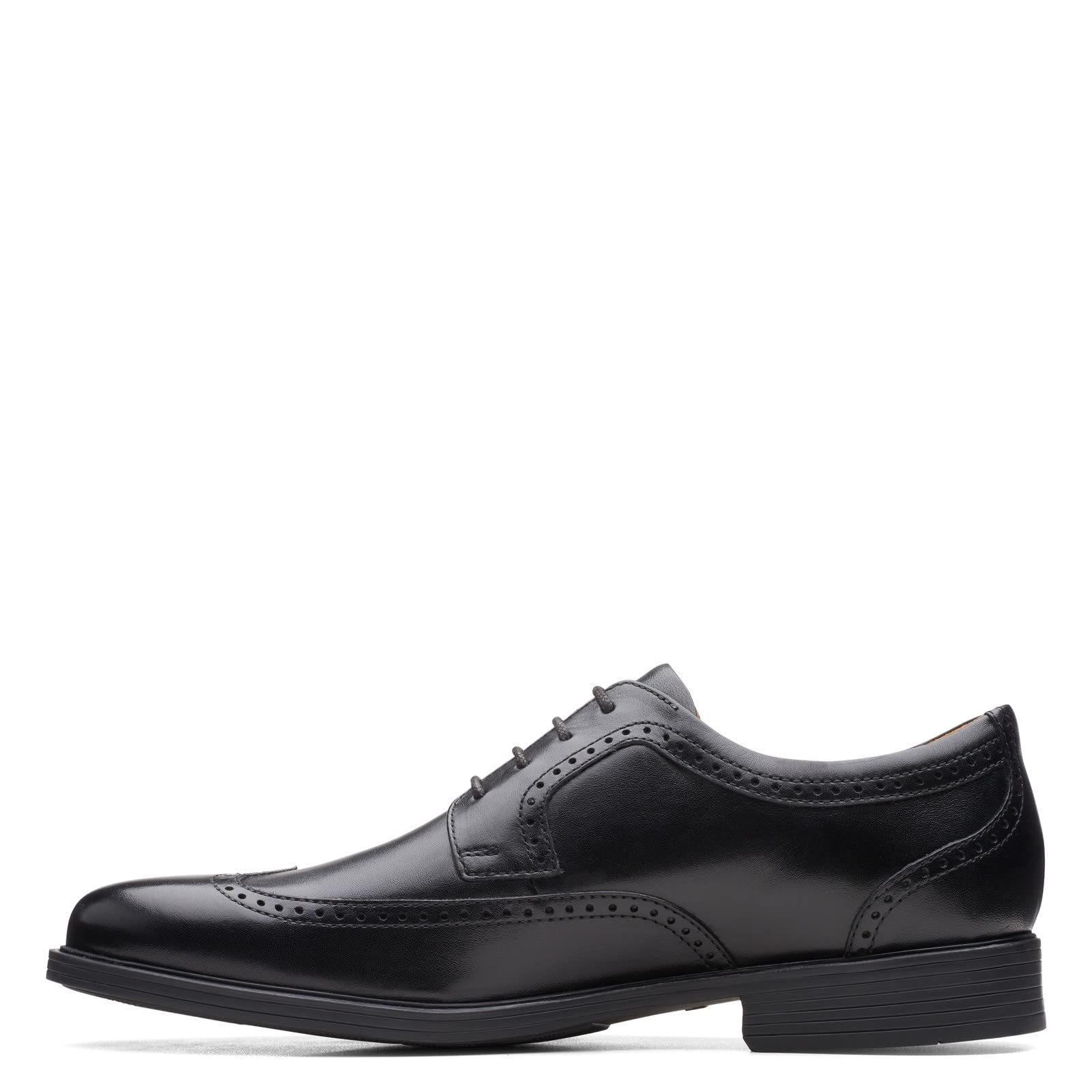 Clarks Men's Whiddon Wing Oxford Shoes - Classic Leather Dress Shoes for Business & Formal Occasions | Comfortable & Stylish Men's Footwear for Office, Weddings & Professional Events