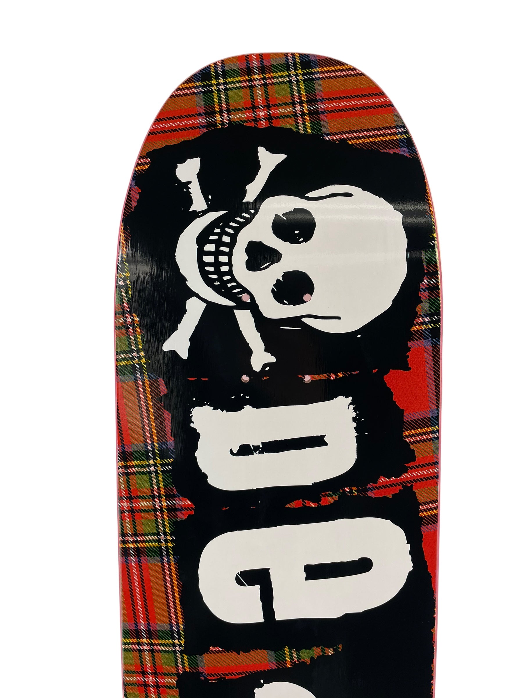 Death Tartan Punk Death Skateboards POOL Shape 8.9 - Premium Skateboard for Street & Pool Skating | Perfect for Skaters & Punk Enthusiasts