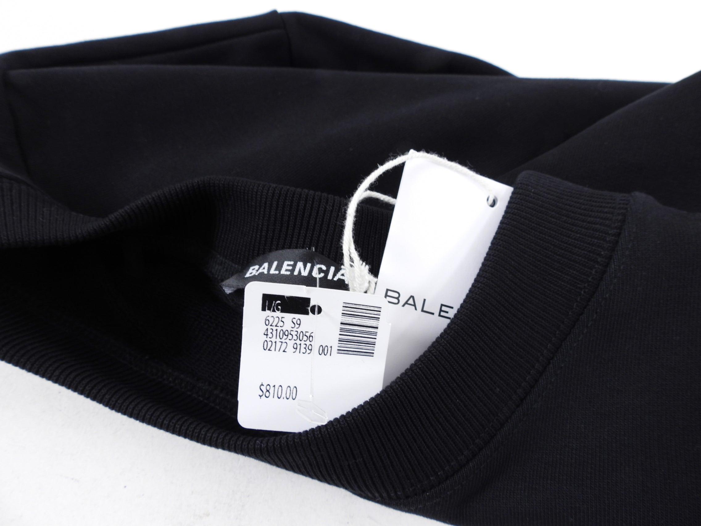 Balenciaga Black Logo Detail Sweatshirt for Men & Women | Premium Cotton Hoodie | Streetwear Fashion | Perfect for Casual Outfits & Urban Style