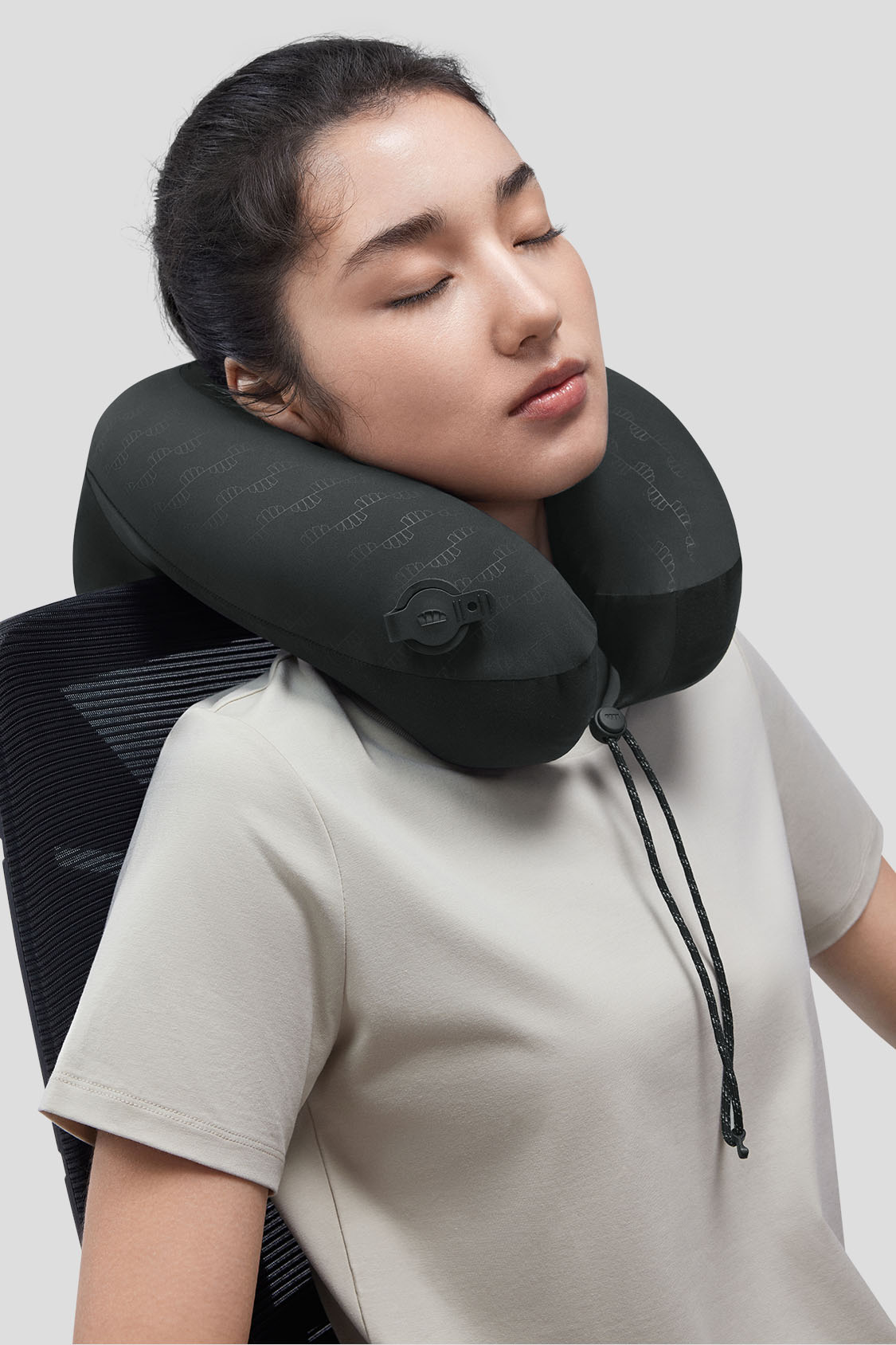 OnTheGo Full Support Travel Pillow - Comfortable Neck Support for Airplane, Car & Office - Perfect for Long Flights, Road Trips & Work Breaks