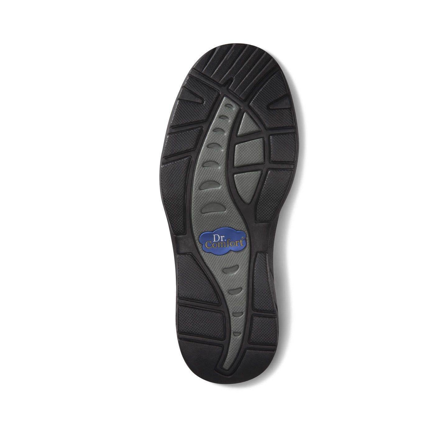 Dr. Comfort Mike Men's Therapeutic Diabetic Extra Depth Shoes - Chestnut/Black - Comfortable Walking Shoes for Diabetics with Swollen Feet - Perfect for Daily Wear, Work & Outdoor Activities