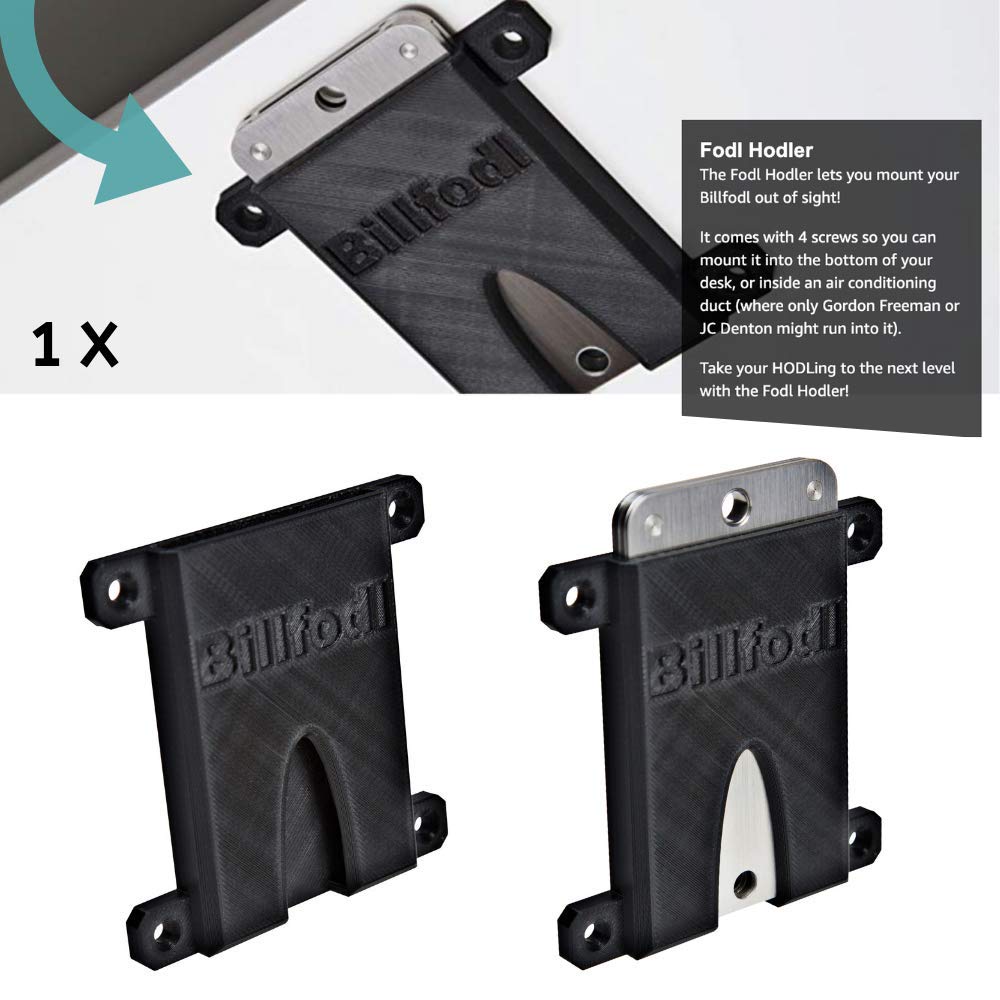 BillFodl HODL Bundle - Cryptocurrency Hardware Wallet Backup (1 Main Unit, Tamper-Proof Stickers & Fodl Hodler) | Secure Storage for Bitcoin, Ethereum & Crypto | Compatible with Ledger Nano S, Trezor & KeepKey | Perfect for Cold Storage & Disaster Recovery