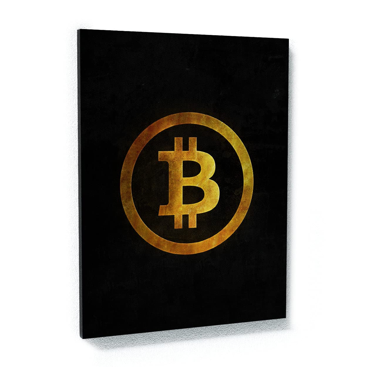 Crypto Canvas Wall Art - Bitcoin & Blockchain Themed Modern Home Decor for Living Room, Office & Gifts