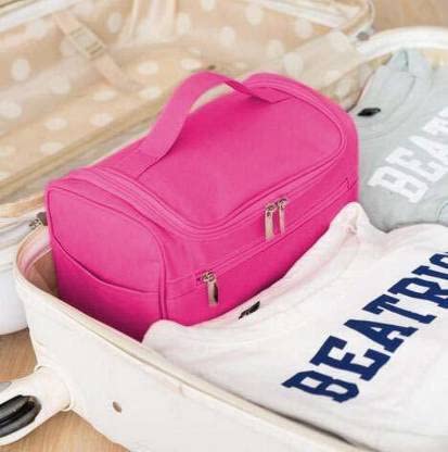 Spinfluencs Multi-Purpose Travel Kit Bag for Personal Care, Makeup & Grooming Products - Pink Toiletry Organizer for Women & Men | Perfect for Travel, Gym, Camping & Daily Use