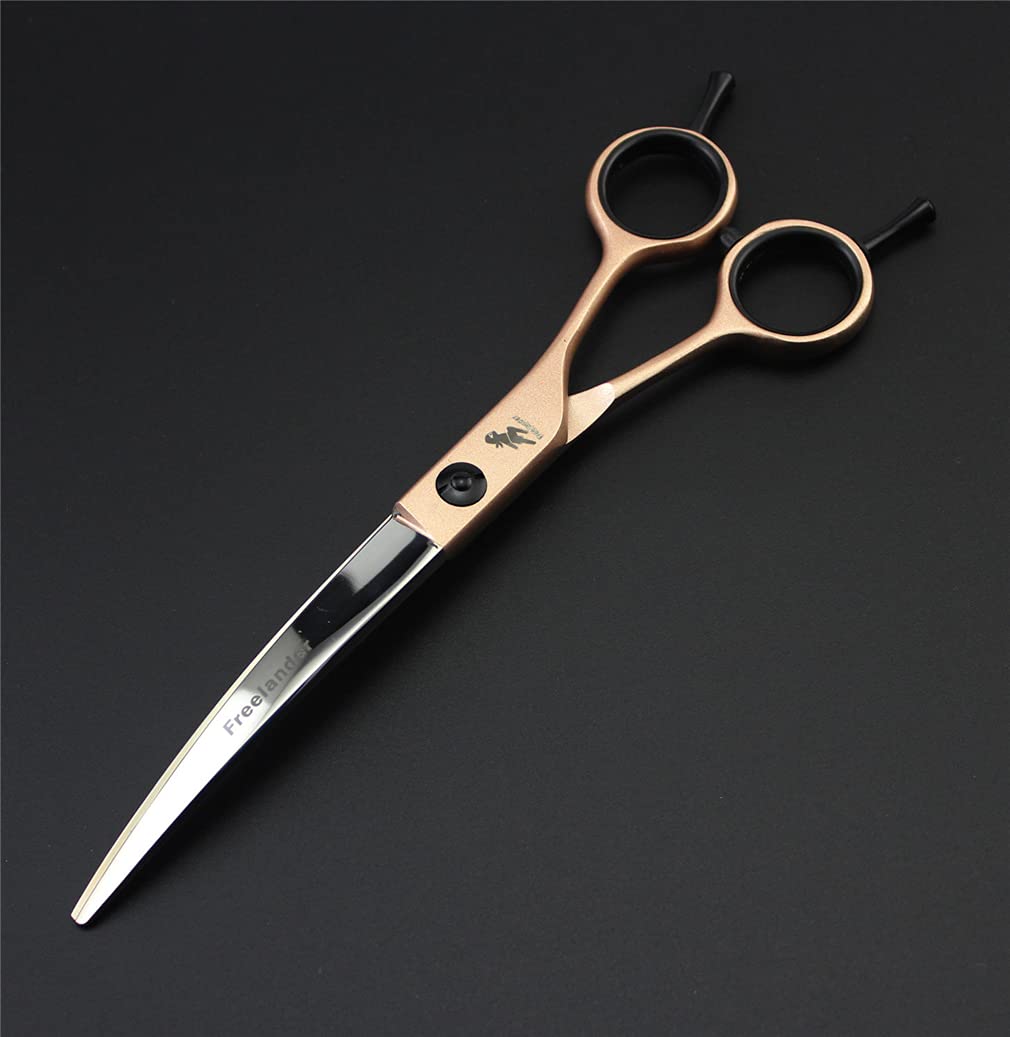 8-Piece Professional Pet Grooming Scissors Set - Stainless Steel Dog & Cat Hair Trimming Kit with Thinning & Curved Scissors | Safe Sharp Tools for Home Pet Salon Grooming, Bathing & Styling Sessions