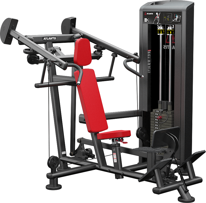 ATLANTIS Converging Shoulder Press Machine - Professional Gym Equipment for Strength Training | Perfect for Home & Commercial Gym Workouts